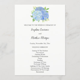 Programme Mariage de feuillage Blue Hydrangea