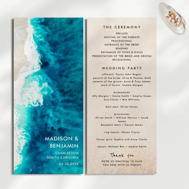 Programme Mariage de plage de sable de la Marine Bleue (Créateur téléchargé)