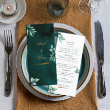 Mariage de police de script Emerald Eucalyptus
