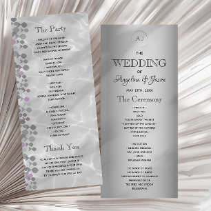 Programme Mariage de script de calligraphie simple