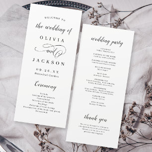 Programme Mariage de script romantique simple
