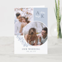 Mariage Dove Blue Green Overlapping Photos