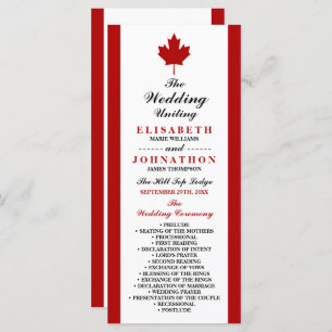 Programme Mariage du drapeau canadien