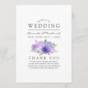 Programme Mariage floral ultra violet