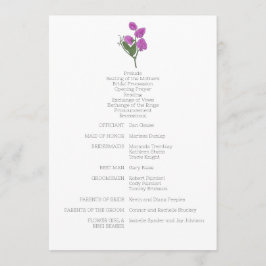 Programme Mariage lathyrus minimaliste