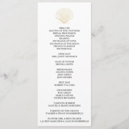 Programme Mariage minimaliste de coquillages