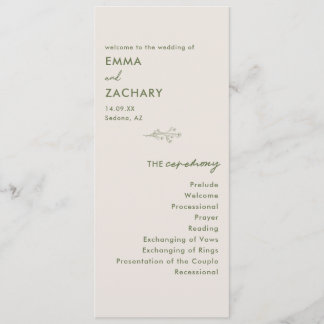 Programme Mariage Minimaliste Moderne Gris