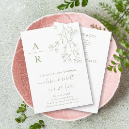 Programme Mariage monochrome