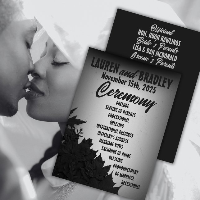 Programme mariage noir du film des années 1940 (Créateur téléchargé)