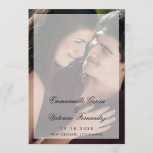 Programme Mariage Photo Élégant Moderne