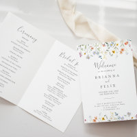 Mariage plissé floral Multicolor sauvage