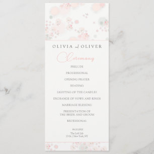 Programme Mariage Rose de thé doux