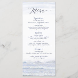Programme Mariage sur la plage, Mariage d'aquarelle bleu bla