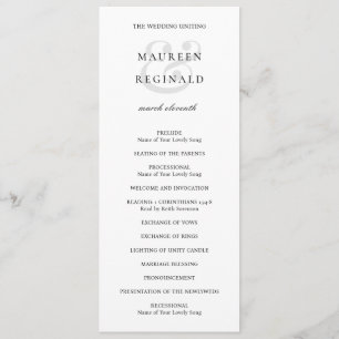 Programme Mariage Traditionnel Élégant