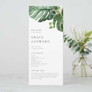 Programme Mariage Tropical à l'Aquarelle avec Monstera
