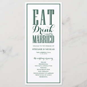 Programme Mariage Vert de la Forêt Manger Boire et être Mari
