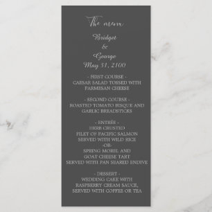 Programme mariage vintage déco moderne onyx noir