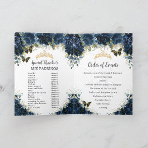 Programme Marine Floral or Quinceañera Ordre des événements