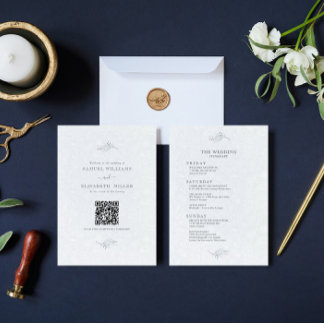 Programme minimal Black On Plush White Paisley