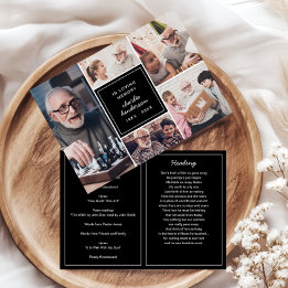 Programme Moderne 5-Photos En Souvenir Funérailles/Mémorial