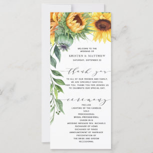 Programme moderne de mariage à l'aquarelle de tour