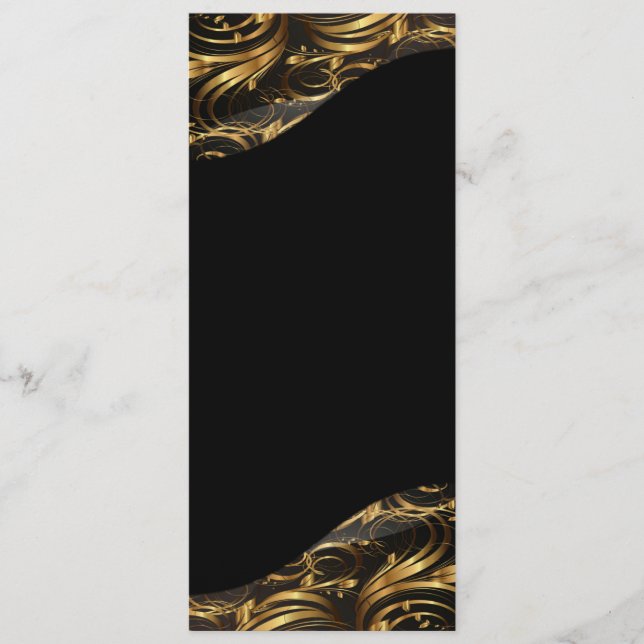 Programme moderne de mariage élégant (Devant)