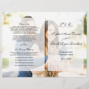 Programme moderne de mariage géométrique photo déf