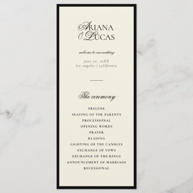 Programme Moderne minimaliste Script Monogramme Appartement  (Devant)