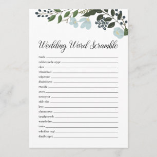 Programme Mot mariage Scramble Avec Verdure