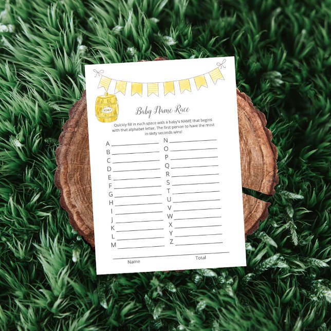 Programme Nom du bébé Race Jeu Garçon Teddy Bear Card (Créateur téléchargé)