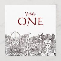 Numéros de tableau individuel Woden & Fríge