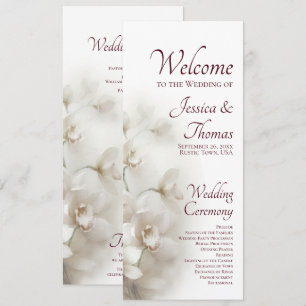 Programme Orchidées Blanches Rêveuses Mariage Floral Romanti