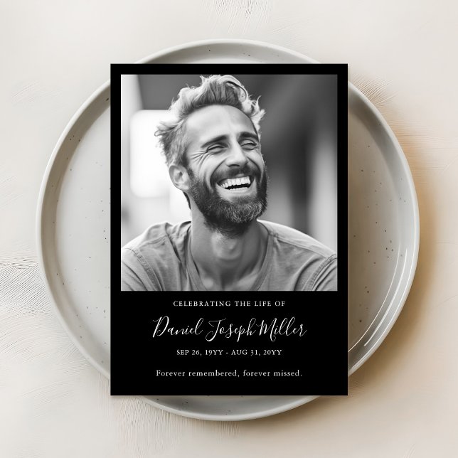 Programme Ordre funéraire de service Célébration de la vie (Créateur téléchargé)