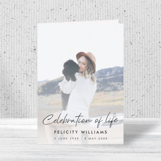 Programme Ordre funéraire du service | Célébration de la vie (Créateur téléchargé)