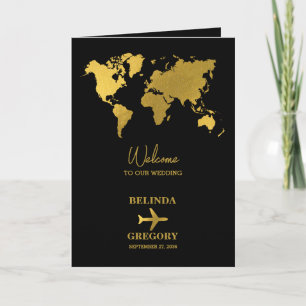 Programme Passeport de mariage noir or ordre de service
