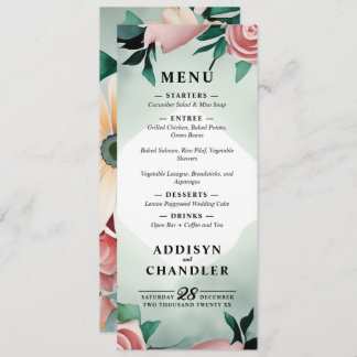 Programme Pastel Flower Elégance : Sage Green Floral Mariage