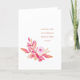 Programme Personnalisé Boho Rose Orange Floral Chic Personna