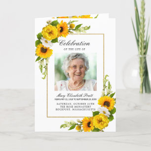 Programme Photo Memorial Funeral Celebration of Life Program