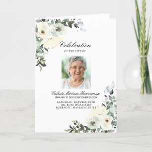 Programme Photo Memorial Funeral Celebration of Life Program