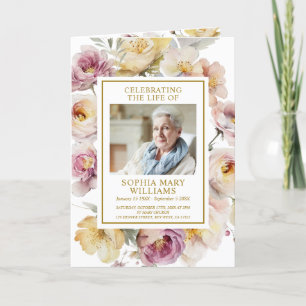 Programme Photo Memorial Funeral Celebration of Life Program