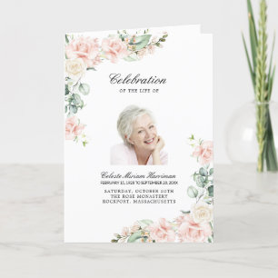 Programme Photo Memorial Funeral Celebration of Life Program