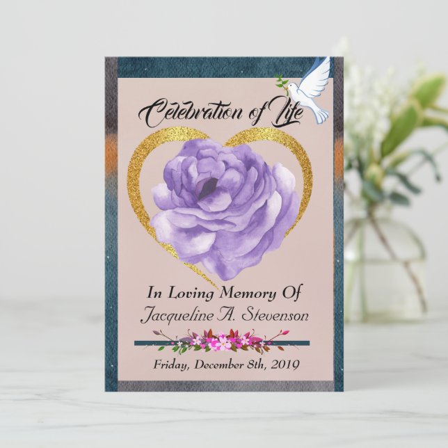 Programme Photo moderne Célébration de la vie Ordre du servi (Debout devant)