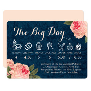 Programme Pivoines de corail et chronologie de mariage de