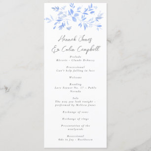 Programme Porcelaine peinte bleu minimaliste