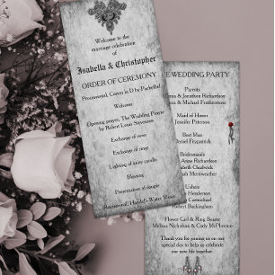 Programme Rose de sang Mariage gothique