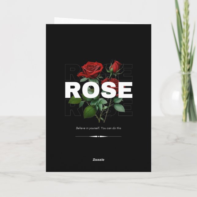 Programme Rose Motivation Card  (Dos)