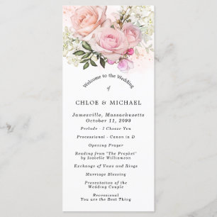 Programme Rose rose pâle Floral do-it-yourself Mariage