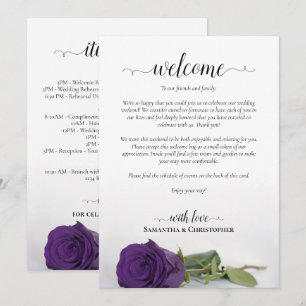 Programme Rose Royale Violette Mariage Accueil & Itinéraire