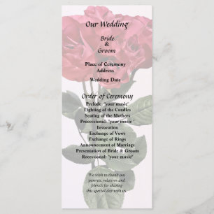 Programme Roses rouges et feuilles
