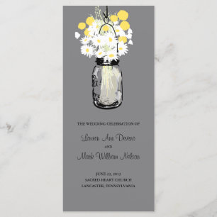 Programme Rustic Wood Mason Jar et Fleur sauvage Program